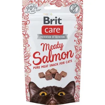 Pamlsek pro kočku Brit Care Cat Snack Meaty Salmon 50 g