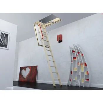 Půdní schody FAKRO LWF 60 SL Stavební otvor: 60x120 cm, Maximální výška: 280 cm