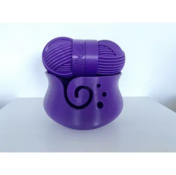 Sada na háčkování fialová (Miska 16cm+Pouzdro 14,5cm)