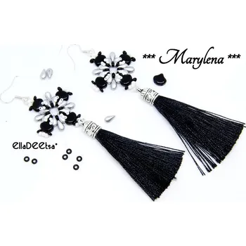 Korálek Náušnice Marylena č. 1410 - stavebnice