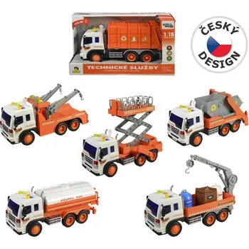 autíčko Made City Collection auto technické služby na setrvačník, popeláři 27cm