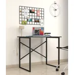 Praktický psací stůl KASTE 60x90 cm ANGELA antracit/černá, kovová konstrukce
