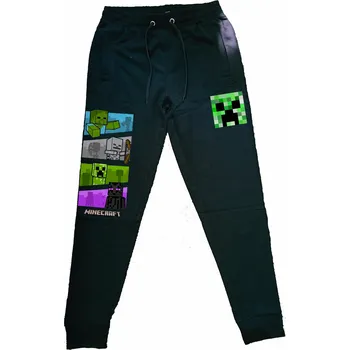 Tepláky Minecraft Characters Barva: černá, Velikost: 146/152 - 11/12let