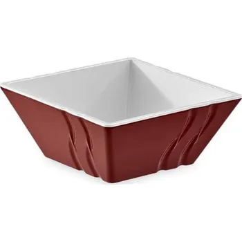 KULSAN LUXOR MISKA 13,8CMX13,8CM SADA 4KS ČERVENOBÍLA