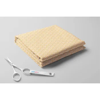 Fleece antipiling, Japonské vlnky Barva: žloutková