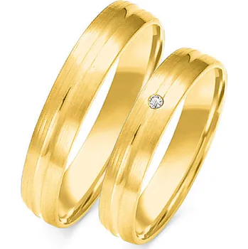 Prsten SOFIA zlatý dámský snubní prsten ZSO-40WYG-DIA