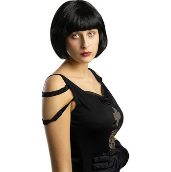 Karnevalová paruka Funiglobal - Černá paruka Flapper - One size