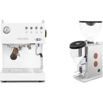 Kávovar Ascaso Steel DUO PID, White&Wood + Rocket Espresso FAUSTINO 3.1…