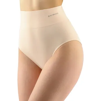 Kalhotky Gina Výhodné balení 5 kusů - Bambusové klasické kalhotky vysoký pas 00040P Barva/Velikost: tělová / M/L