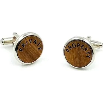 Manžetový knoflíček Manžetové knoflíčky s nápisy Private Property
