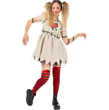 Karnevalový kostým Funiglobal - Kostým Voodoo panenka pro ženy - XXL