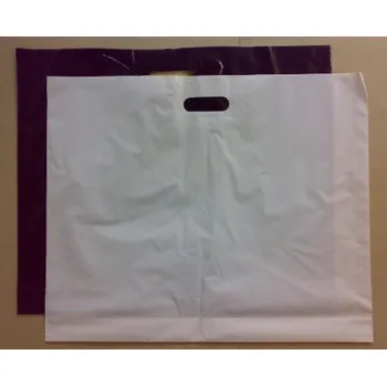 Nákupní taška Taška PE průsek 60x55 bílá recyklovaný