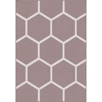Koberec Designový kusový koberec Honeycomb od Jindřicha Lípy, 140x200, béžová, chodba / předsíň, GDmats - 1 rok na vrácení + DOPRAVA ZDARMA k Vám i zpět