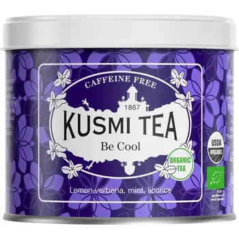 Čaj Bylinný čaj BE COOL Kusmi Tea plechovka 90 g