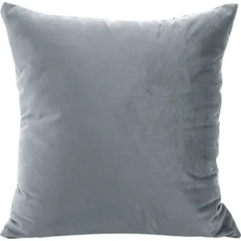 Povlak na dekorativní polštářek Povlak na polštář z kvalitního velurového materiálu grafitová 40x40 (ZEF)