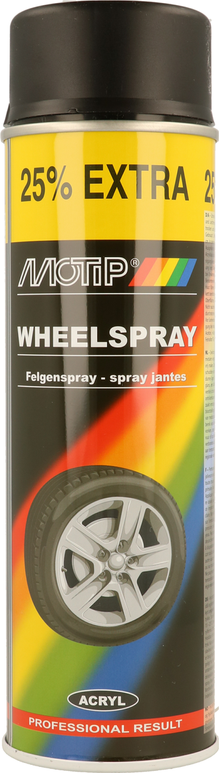 Motip 04019 Sprej na disky kol, černý matný 500ml