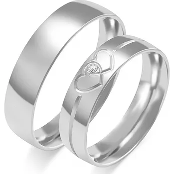 Prsten SOFIA zlatý dámský snubní prsten ZSO-367WWG-CZ