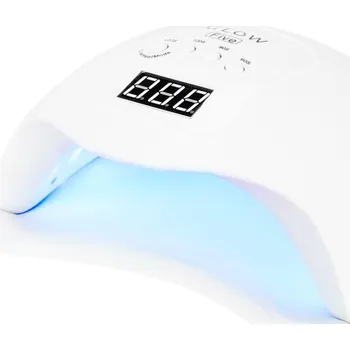 UV lampa na nehty Glow Five UV Dual LED lampa na nehty 48 W bílá