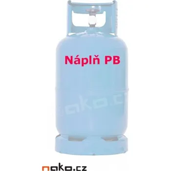 Plynová hadice Plyn Propan-Butan náplň lahve 10kg (výměna za prázdnou lahev)