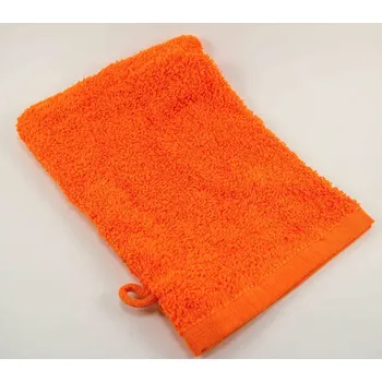 Froté žínka - oranžová - rozměr 15 cm x 22 cm