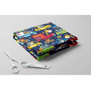 Kočárkovina, Zvířátka v autě Barva: Jeans modrá