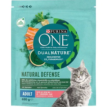 Krmivo pro kočku 650g Purina ONE Dual Nature Purina ONE Dual Nature losos se spirulinou