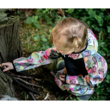 Chlapecká bunda Yháček Softshellová bunda Yháček, zimní, Pastelové stromky Velikost: 110