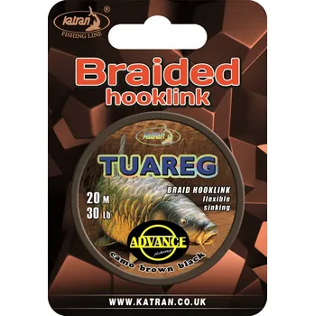 Katran Měkká návazcová šňůrka Braided hook links TUAREG 35lb 20m
