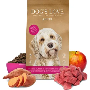 Krmivo pro psa Dog's Love granule Koňské Adult 2kg