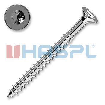 Vrut Konstrukční vrut 6x100 TX 30 zápustná hlava zinek bílý (100 ks/bal) TORX