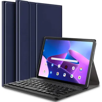 Klávesnice pro tablet Klávesnice bluetooth k tabletu Lenovo Gen 3, Tab M10 Plus 10.6", TB125FU, TB128XU Barva: Tmavě modré