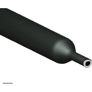 kabelová chránička CIMCO Smršťovací černý návlek s lepidlem 3:1 tyč 2,2 - 6,4 mm (1,22 m) 184281