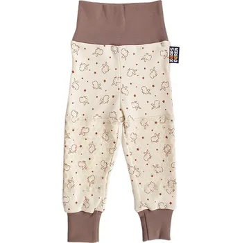 Kaarsgaren Kalhoty s protiskluzem bio králíci hnědý lem velikost 86