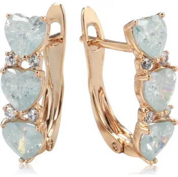 Náušnice Náušnice na anglický zámek se srdíčky Velikost: ONE SIZE