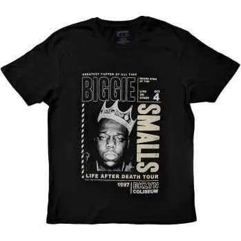 Pánské tričko Merch Biggie Smalls: Biggie Smalls Unisex T-shirt: Life After Death Tour (medium) M