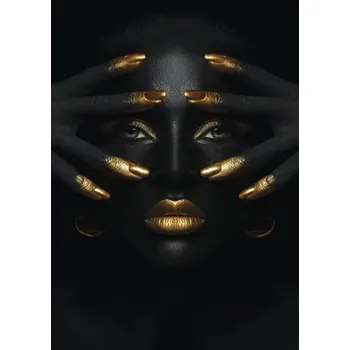 Obraz Obraz na plátně CAGI 80x116 cm Tvář Golden1