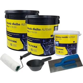 Sada na 15-20m2 - Tekutá dlažba ALF BL100 bordó 40kg