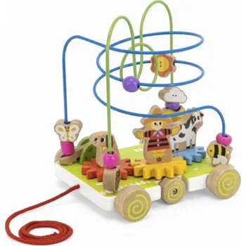 Viga Dřevěný labytrint na kolečkách