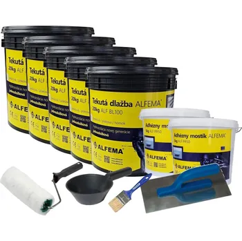 Sada na 40-50m2 - Tekutá dlažba ALF BL100 písková 100kg