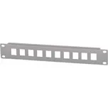 Intellinet Patch Panel 10", prázdný pro 10 portů, 1U, šedý