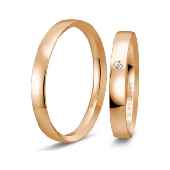 Prsten BREUNING zlaté snubní prsteny BR48/04415RG