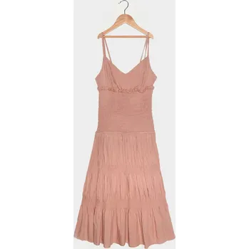 Dámské šaty Trendyol růžové volánové šaty Gipeled Trendyol růžová 1525125