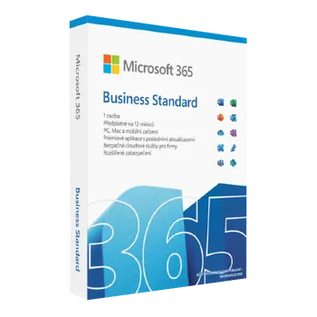 Microsoft 365 Business Standard předplatné 1 rok, elektronická licence, KLQ-00211, nová licence
