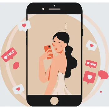 Malování podle čísel - Influencerka Velikost: 50x50cm, Rámování: Pouze srolované plátno