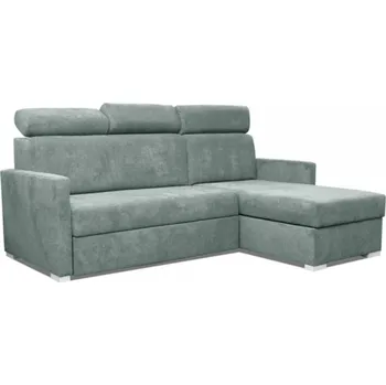 Sedací souprava Rozkládací rohová sedačka HUMAN zelená