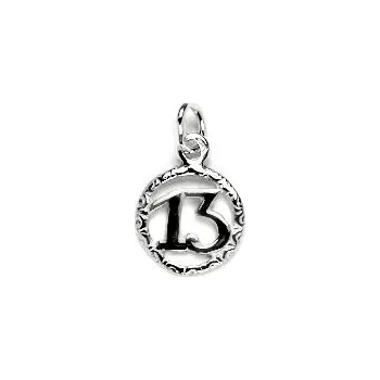 Přívěsek Stříbrný přívěsek třináctka - P118 (Stříbrný přívěsek "13")