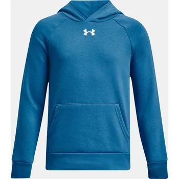 Chlapecká mikina Chlapecká mikina Under Armour UA Rival Fleece Hoodie 1379792-466 Modrá YXS