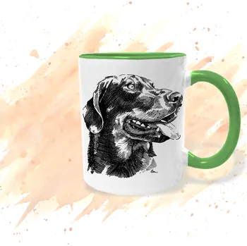 Hrnek - Beauceron Barva: Zelená