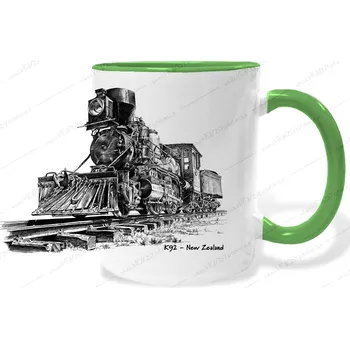 Hrnek - Parní lokomotiva K92 Barva: Zelená