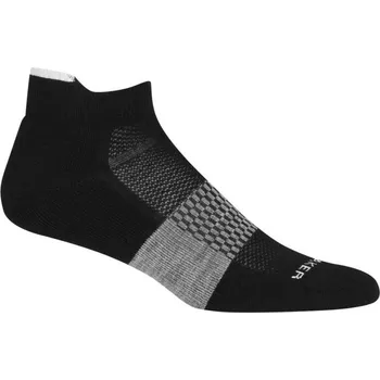 Pánské ponožky pánské merino ponožky ICEBREAKER Mens Multisport Light Micro, Black/Snow/Metro Heather velikost: 39-41,5 (S)